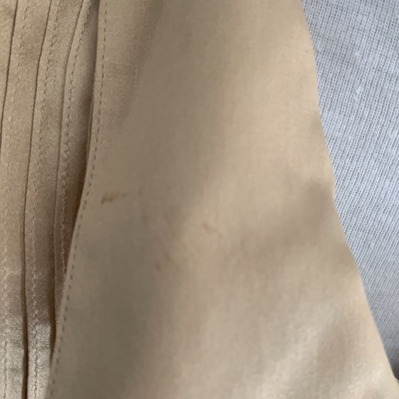 Gold satin blouse size 12 vintage - Picture 4 of 5